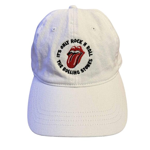 American Eagle The Rolling Stones White Baseball Cap | It's Only Rock 'n Roll - Picture 1 of 5